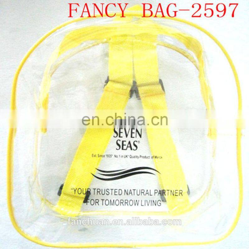 Yellow Cheap Kids PVC Backpack