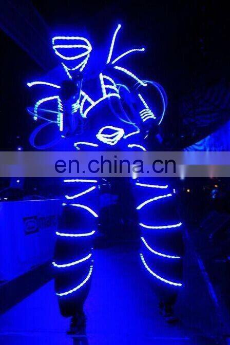 led jumping suit stilts walker led robot costume