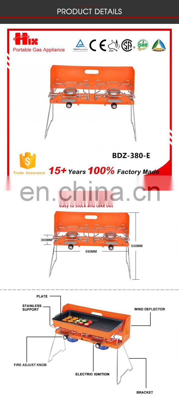 Excellent quality lpg portable gas stove camping