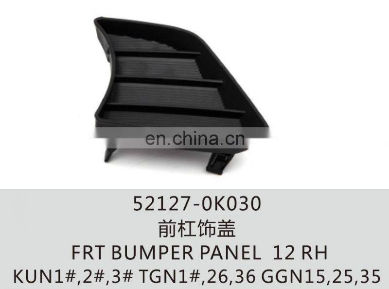 52128-0K030 52127-0K030 front bumper cover for hilux vigo