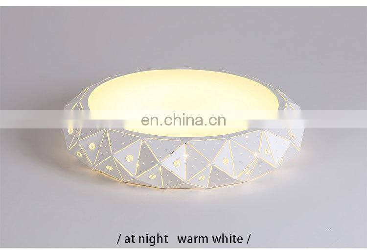Modern Simple Round LED Living Room Ceiling Light Creative Acrylic Bedroom Lighting