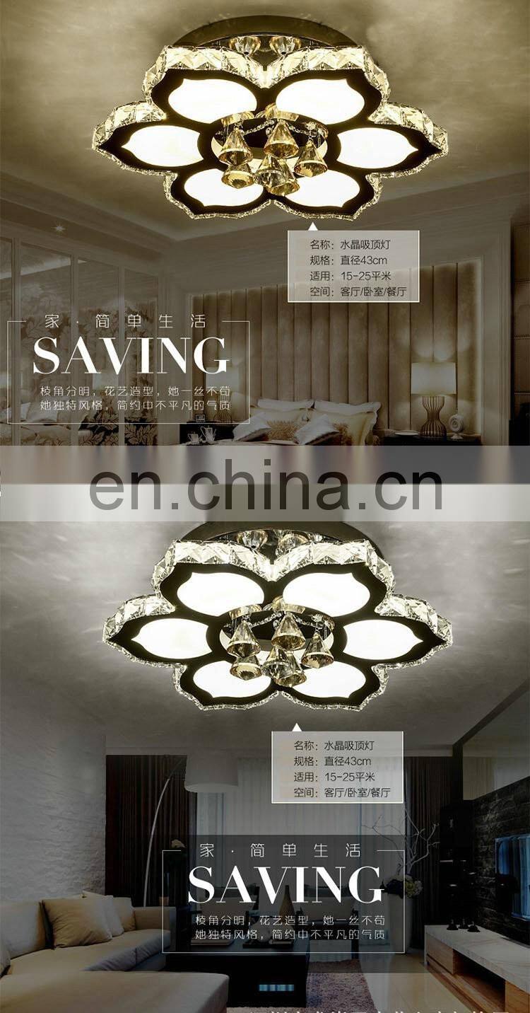 modern minimalist LED K9 Crystal ceiling Lights living room light Fixtures