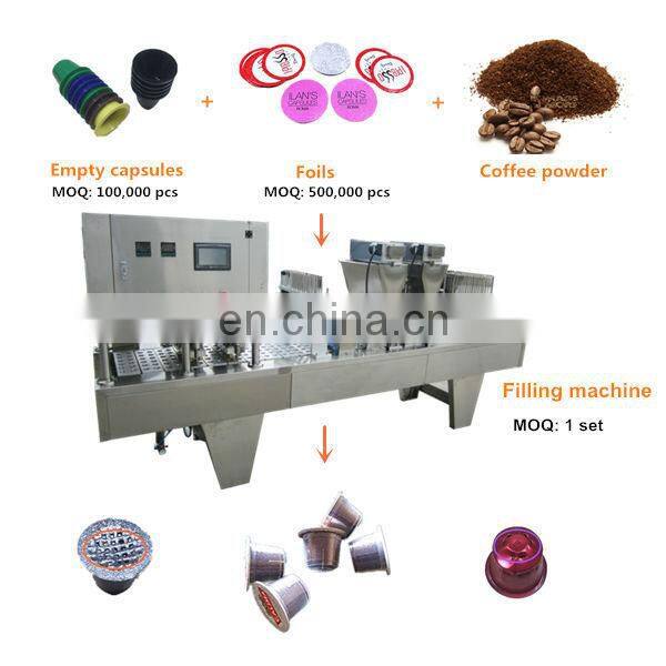 Coffee capsule filling machine/coffee capsule sealing machine/coffee capsule filling and sealing machine