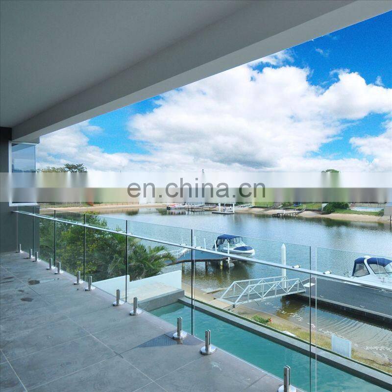 Frameless tempered glass railings with Spigot Bracket