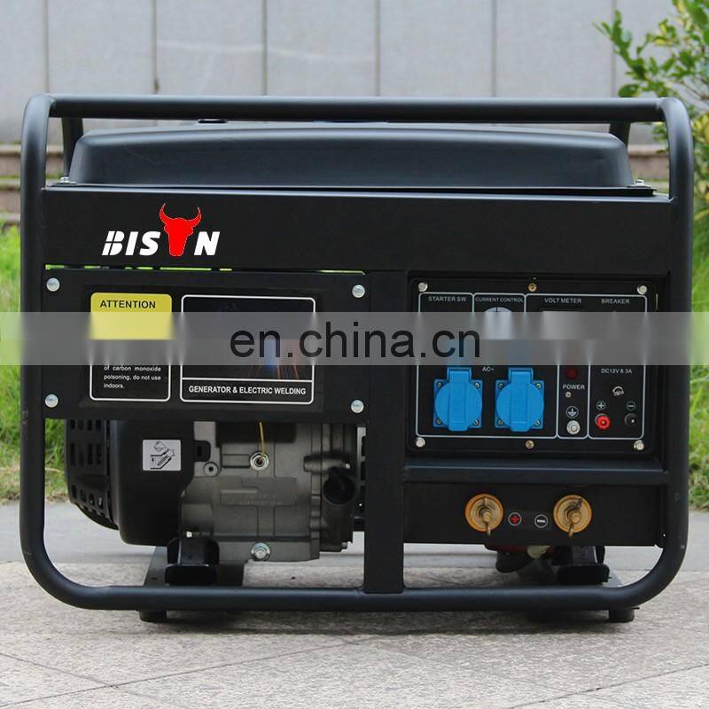 BISON(CHINA)50/60HZ Power 5000W 160A Gasoline Generator/ WELDING