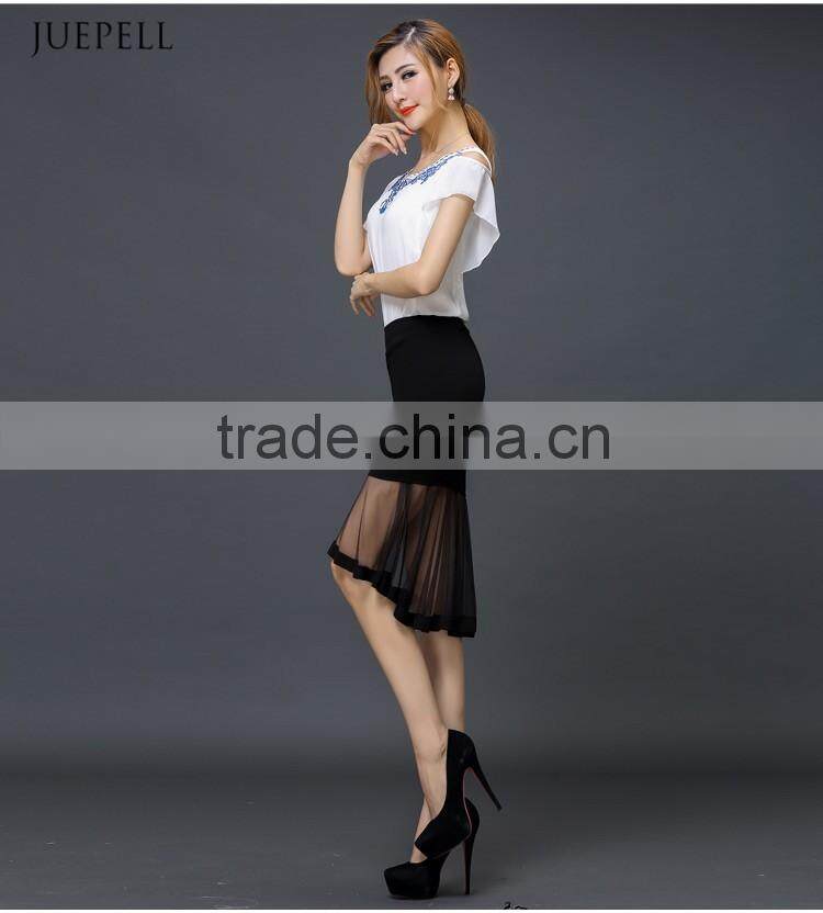 hot sell Cultivate one's morality step skirt long maxi skirt