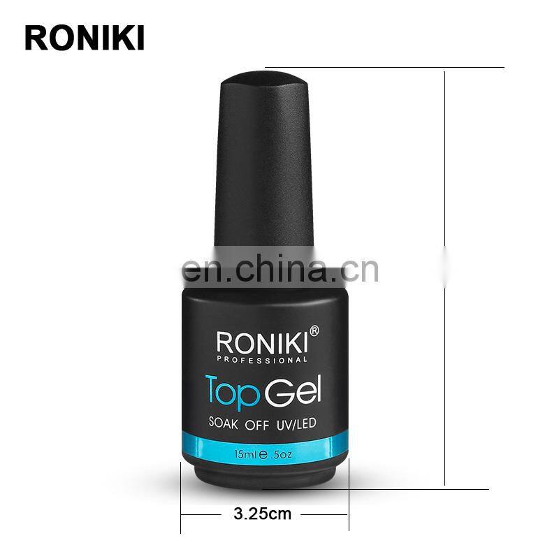 RONIKI New Brand UV Gel Nail Polish Base Coat Top Coat Gel Nail Polish Color Clear