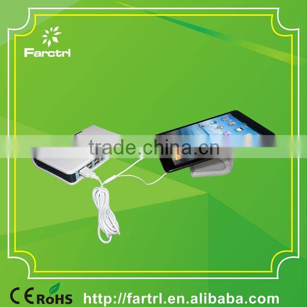 100% secure for retails store 8 USB Ports Multi-port Used Desk Stand Lock Cable With Charger and Alarm