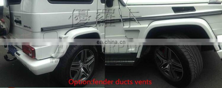 G CLASS W463 G55 G500 to B style normal kit PU material front bumper front lip with B emblems grille B emblem rear bumper