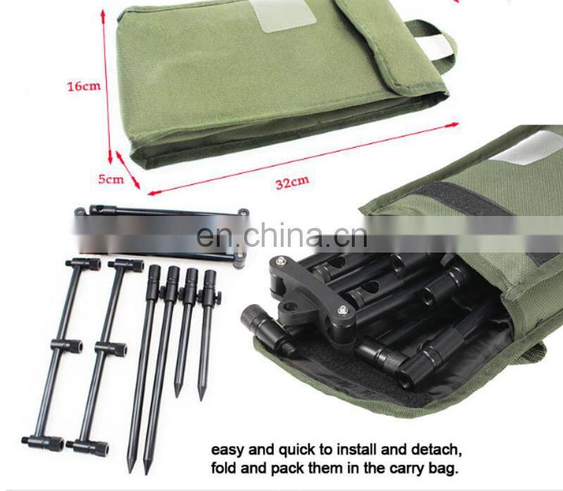 Amazon Fishing Rod Bracket Aluminum Alloy Ground Plug Bracket With Bag Carp Fishing Rod Pod
