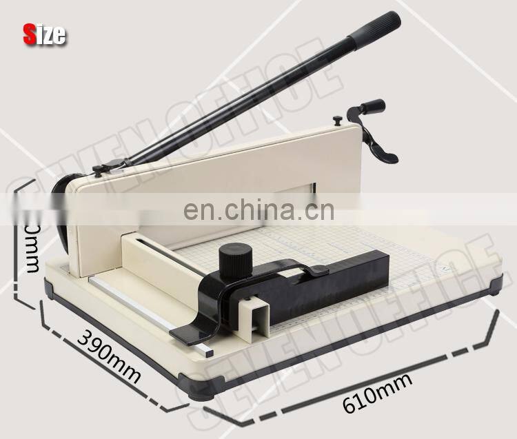 office manually paper cutting cutter guillotine machine