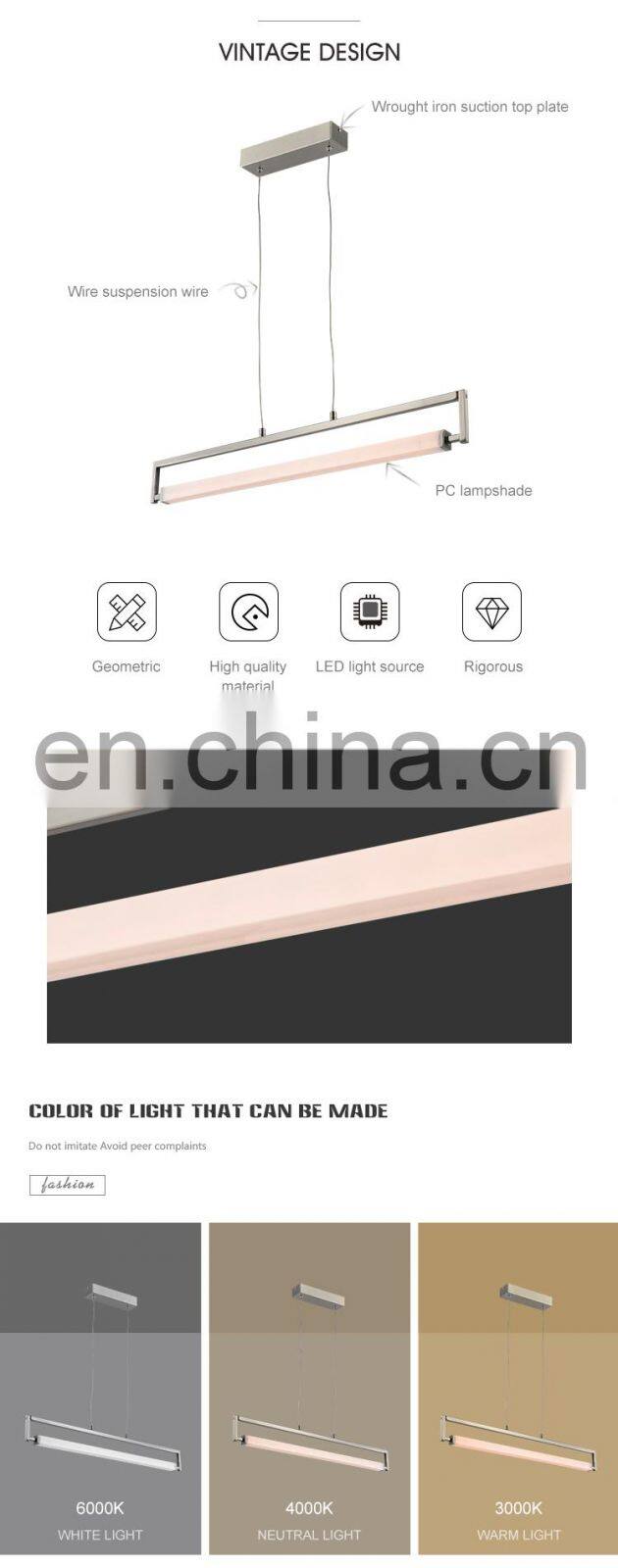 HUAYI Good Quality Nordic Style Bedroom Living Room Indoor Decoration Hanging Chandelier Pendant Lamp