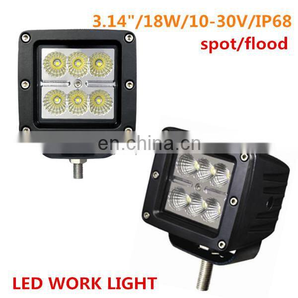 18w led new work light 10-30V spot/flood beam led lamp DC 10-30V LED814W