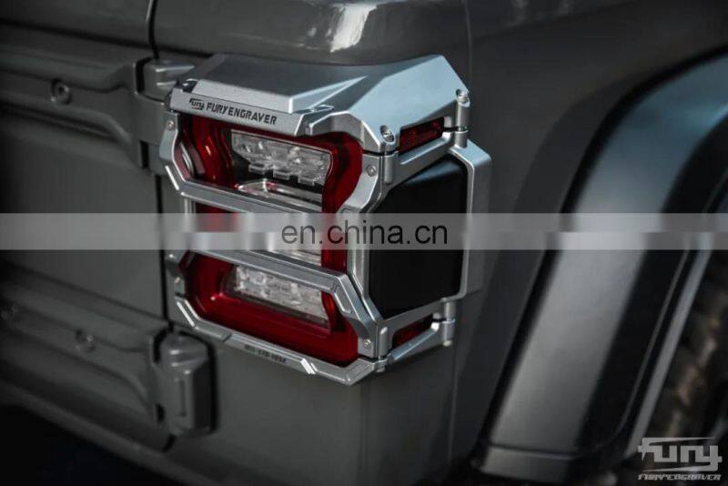 Black 4x4 Taillight Silver Cover for Jeep Wrangler JK 07+ Accessories Rear Lamp Cover from maiker