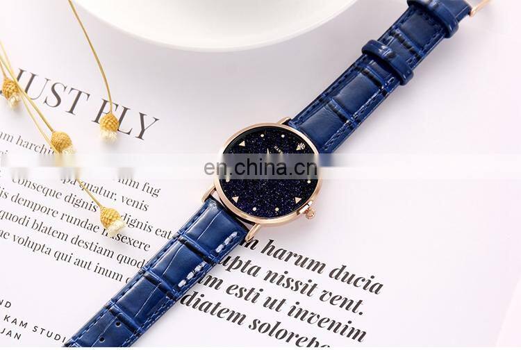 HANNAH MARTIN XKZJW Cheap Japan Quartz New Arrive Wrist Watches With Starry Sky Dial Watch For Women