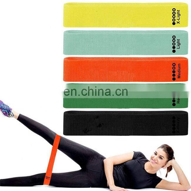 Eco-friendly New Textile Fabric Resistance Loops Bands Set For Legs