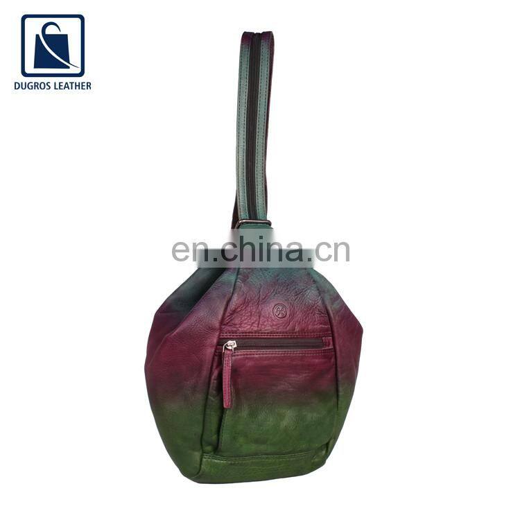 Stylish Look Silver Antique Fitting Vintage Fashion Genuine Leather Unisex Backpack Bag from Trusted Manufacturer