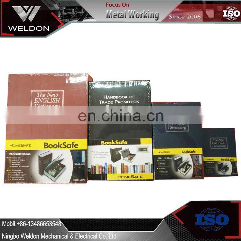 Secret hardback book printing office hidden storage safe stash box with lock