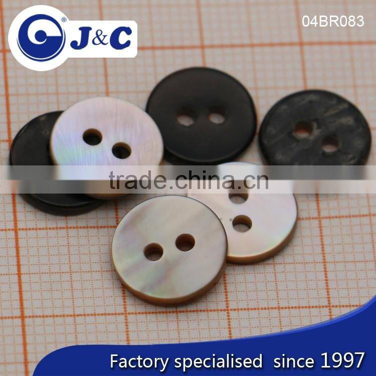 J&C Brown MOP shell buttons,pearl shell buttons for fashion shirt.BR286