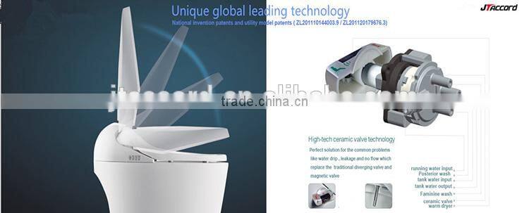 Factory wholesale white ceramic with floor mounting smart automatic toilet