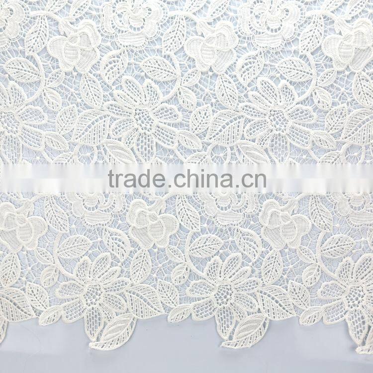 Professional OEM/ODM Manufactur japanese voile cutwork embroidery polyester lace fabric designs