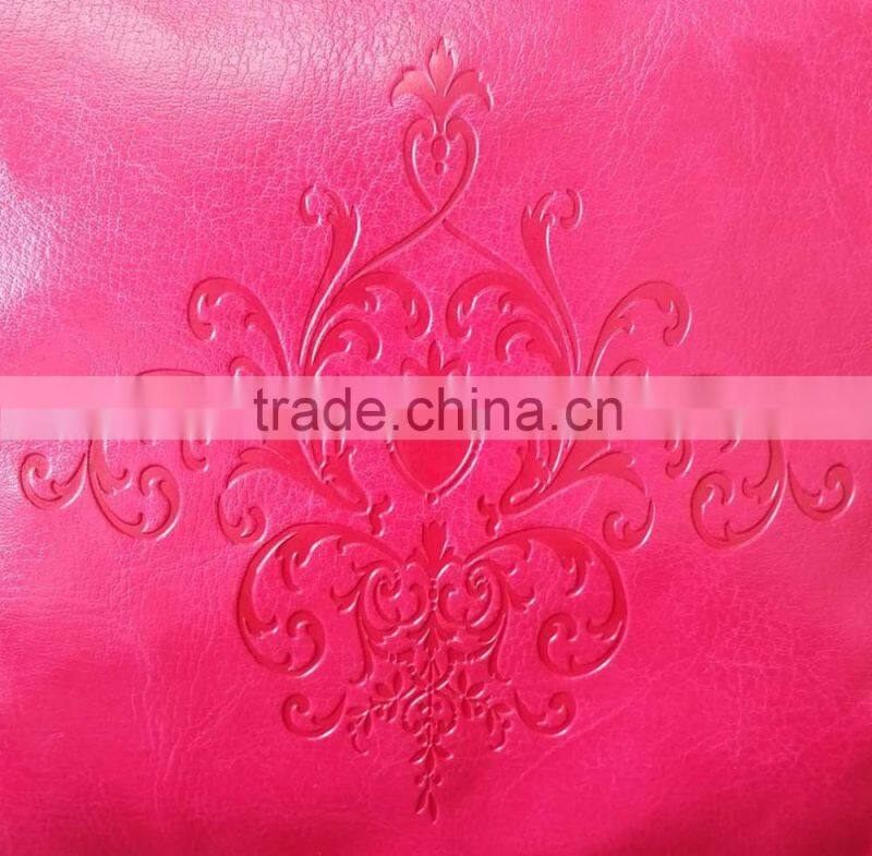 Ladies & Women Fashion Elegant Embossed Pink PU Backpack