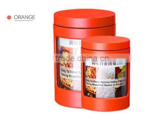 Glass spice jar /spice bottle/seasoning pot with window