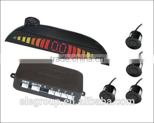 Good sellin New design Rearview parking sensor Led color display and rear 4 sensors self designed control box good quality