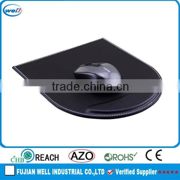 Affordable pu leather cooperate gifts mouse mat wholesale