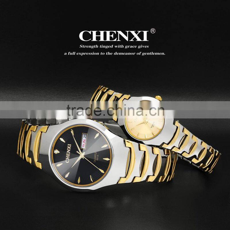 Newest Charming Watch Quartz Gold Plated Metal Watch Fashion 601AM&LGD
