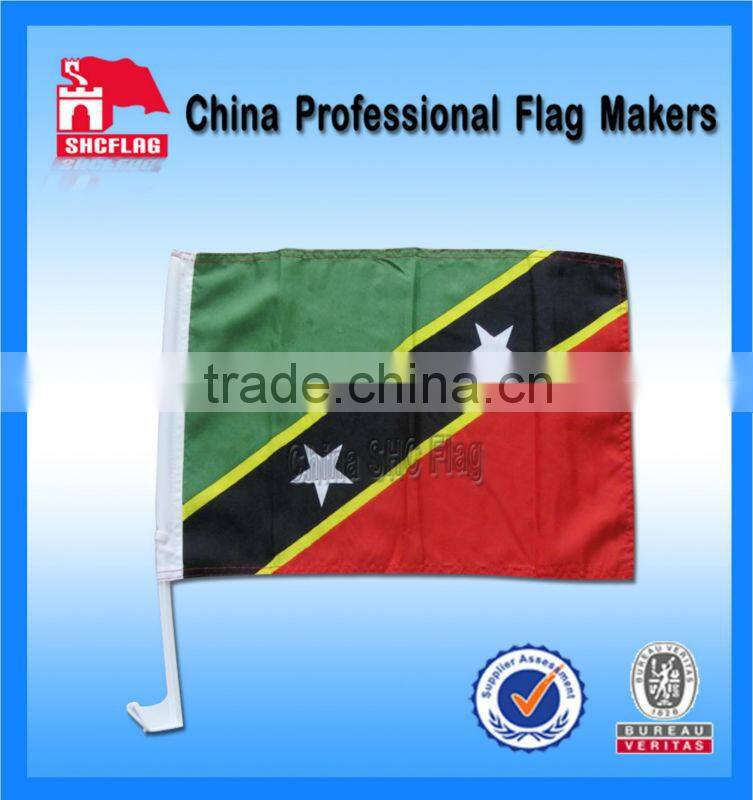Mexican and American Car flags with 50 cm plastic pole