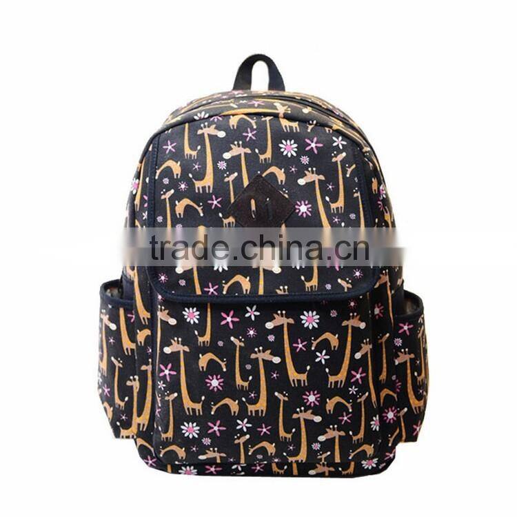 Hot Selling Emoji Printed High School Bag Backpack
