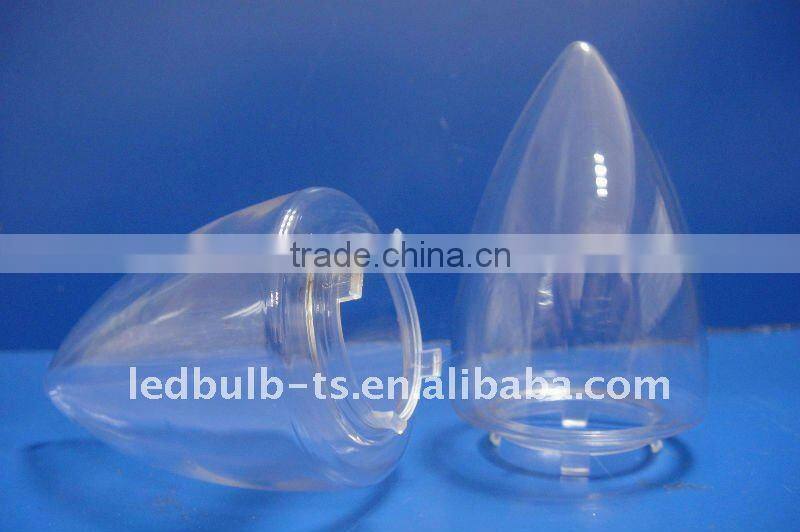 LED PC clear plastic candle Lampshade