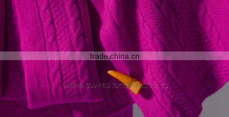 Knitted Pattern Poncho Himalayan Wool Poncho