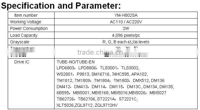 can control 4,096 led 6803 digital led controller