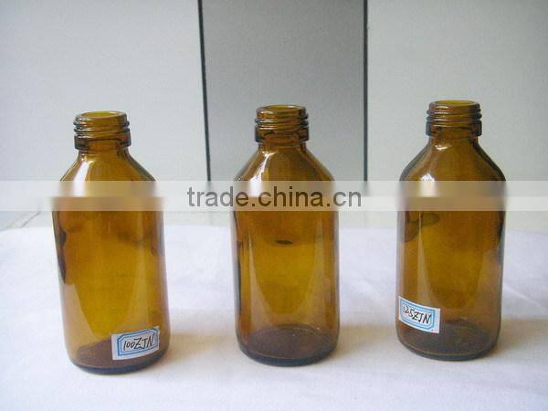 clear medicine glass bottle for liquid medicine bottle in 2oz