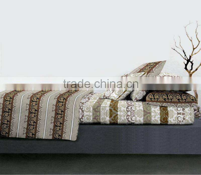 trade assurance 100%cotton print bedsheet set