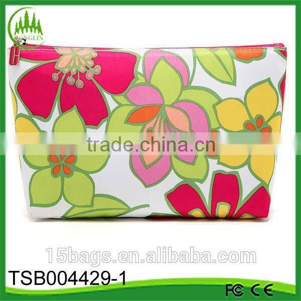 new product fashion China 2015 women felt soft women cosmetic bag fabric