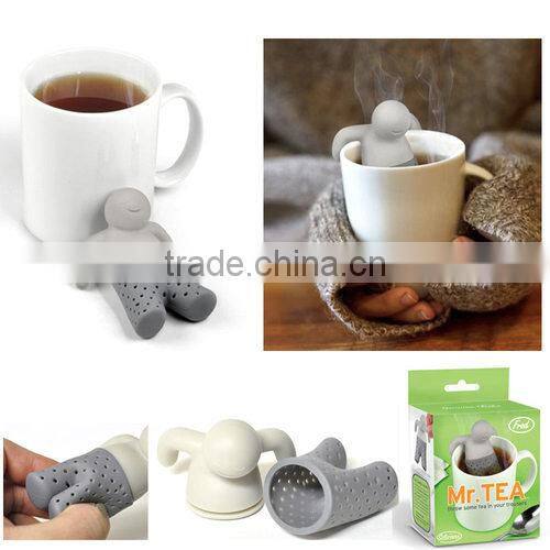 fashion coffee & tea tools silicone Mr tea.filter