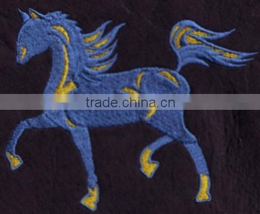 2016 different colors horse pattern embroidery patch badges