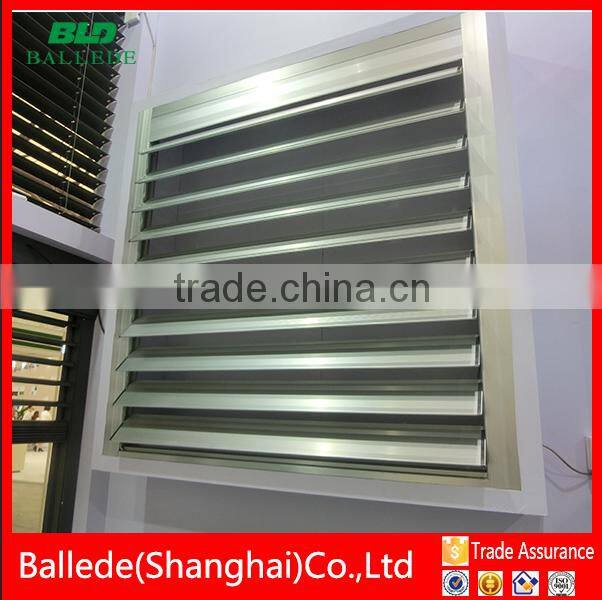 Aerofoil aluminum louver roof