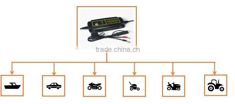 7 Stage 12V2000mA Automatic GEL battery charger for Motor Bike and Car