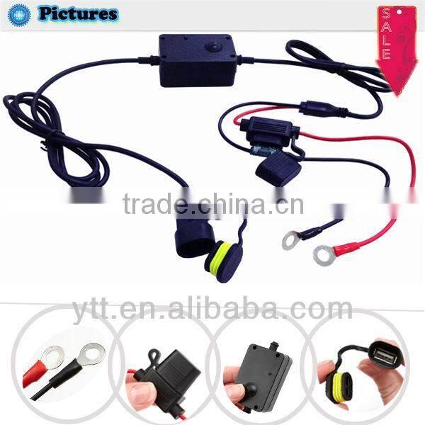 12v Motorcycle Handlebar Smartphone USB Charger Power Adapter