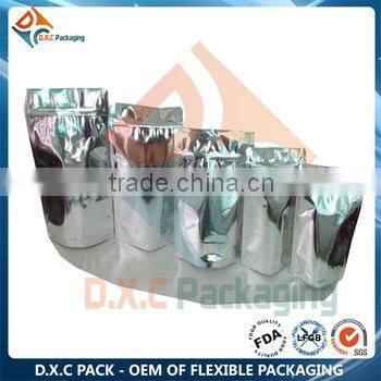 Foil Lined Stand Up Pouch Bag With Zipper For Snack Food Packaging(FDA Approved)