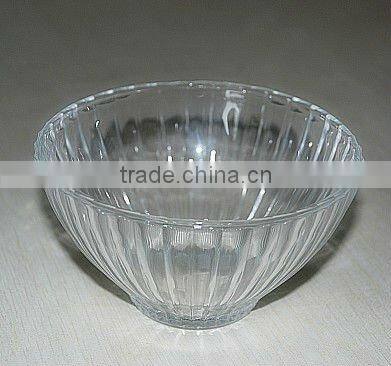 shell pattern glass bowl, glass salad bowl,vegetable bowl