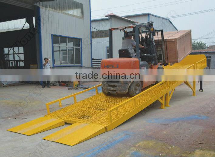 china supplier 10T CE hydraulic car dock ramp/portable car ramp