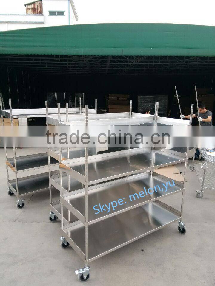 High Quality Stainless Steel Mobile Solid Shelving-12 years Professional Manufacturer&Very Competitive Price