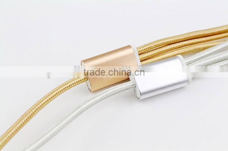 multi-function usb multi charger charging plug USB data line cable 8pins micro type c 3 in 1 for iPhone and Android