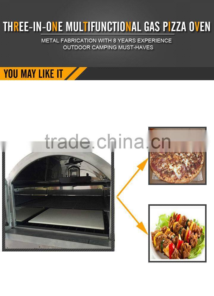 Gas Bakery Oven with Fold Down Side Shelves