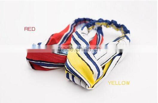>>new Design fashionable cute girls hair accessories stripe headwraps/